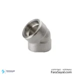 زانو 45 درجه فشار قوی ساکت ولد کلاس 6000 باسول (Bothwell)