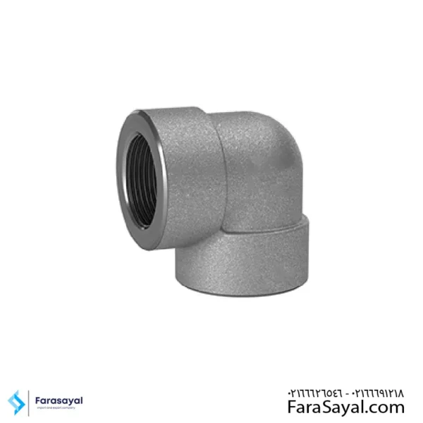 زانو 90 درجه فشار قوی دنده ای کلاس 6000 باسول (Bothwell)