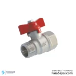 شیر توپی RED۶/۱MF رو پیچ تو پیچ سیم ایتالیا سایز ۱/۲ PN۵۰