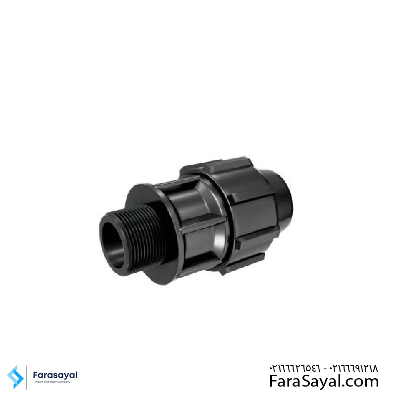 Polyurethane polyethylene Pn10 male screw connection اتصال پیچی نر Pn10 پلی اتیلن پلیران